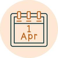 April 1 Vector Icon