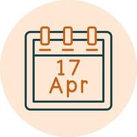 April 17 Vector Icon