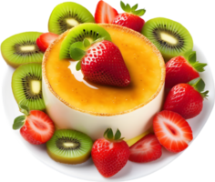 Image of Delicious-looking Cream Brulee. AI-Generated. png