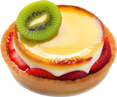 Image of Delicious-looking Cream Brulee. AI-Generated. png