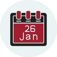 January 26 Vector Icon