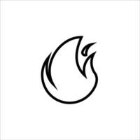 Fire icon vector