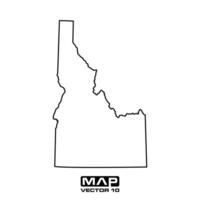 idaho map vector elements, idaho map vector illustration, idaho map vector template