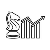 ajedrez caballo icono logo elemento, ajedrez caballo negocio logo plantilla, ajedrez caballo negocio icono vector