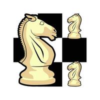 chess horse icon logo element, chess horse business logo template, chess horse business icon vector