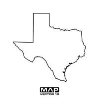 Texas mapa vector elementos, Texas mapa vector ilustración, Texas mapa vector modelo