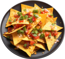 imagem do aparência deliciosa nachos. gerado por ai. png