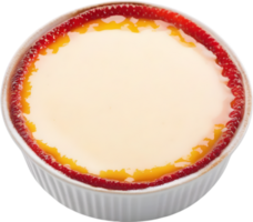 Image of Delicious-looking Cream Brulee. AI-Generated. png