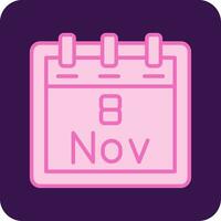 November 8 Vector Icon