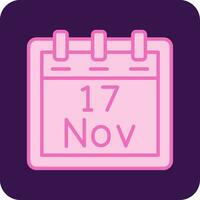 November 17 Vector Icon