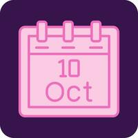 October 10 Vector Icon