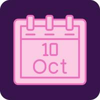 October 10 Vector Icon