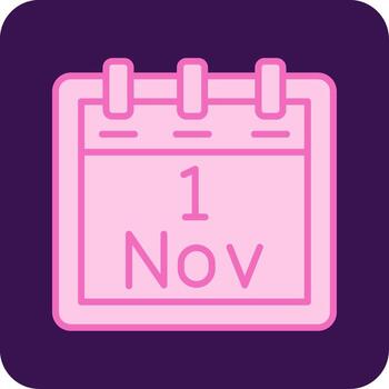 November 1 Vector Icon