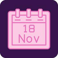 November 18 Vector Icon