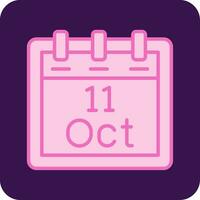 October 11 Vector Icon