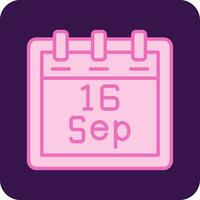 September 16 Vector Icon