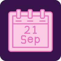 September 21 Vector Icon