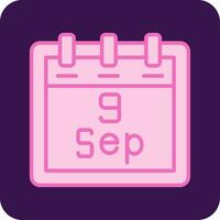 September 9 Vector Icon