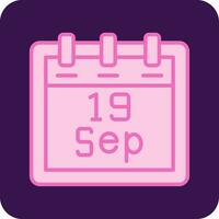 September 19 Vector Icon