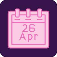 April 26 Vector Icon