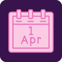 April 1 Vector Icon