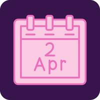 April 2 Vector Icon