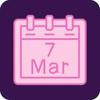 March 7 Vector Icon
