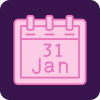 January 31 Vector Icon