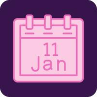 January 11 Vector Icon