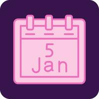 January 5 Vector Icon