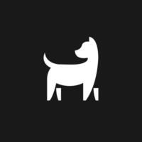 silueta de un gato logo icono vector