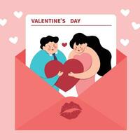 Valentine style minimalism design. Vector illustration