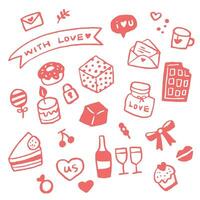 Valentine style minimalism design. Vector illustration