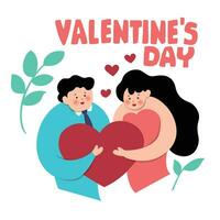 Valentine style minimalism design. Vector illustration