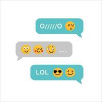 conjunto de emoticonos mundo emoji día saludo tarjeta diseño modelo con diferente sentimientos vector