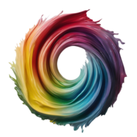 A vortex rainbow liquid. AI-Generated. png