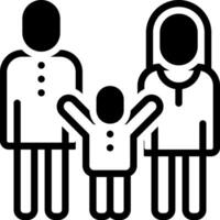 solid icon for parent vector