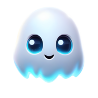 Cute ghost floating in the air. AI-Generated. png