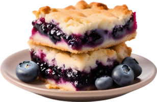 Image of Delicious-looking Blueberry cobbler. AI-Generated. png