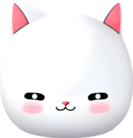 A cute little cat cartoon. AI-Generated. png