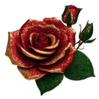 scintillante colorato Rose. ai-generato. png