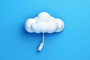 AI Generated Information internet background concept network computing symbol illustration communication server service white blue digital storage technology data cloud business connect icon photo