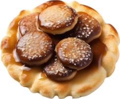 imagem do aparência deliciosa poffertjes. gerado por ai. png