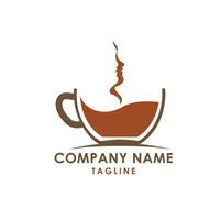 coffee shop logo design vector