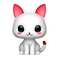 A cute little cat cartoon. AI-Generated. png