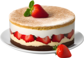 imagem do aparência deliciosa Tiramisu. gerado por ai. png