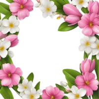 Clip Art von Aquarell Gemälde von bunt Frühling Blumen, benutzt zum Dekoration. KI-generiert png