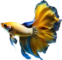 A painting of a Betta fish. AI-Generated. png