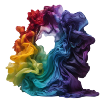 A Rainbow liquid. AI-Generated. png