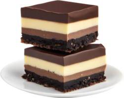 Bild von sieht köstlich aus Nanaimo Bar. KI-generiert. png